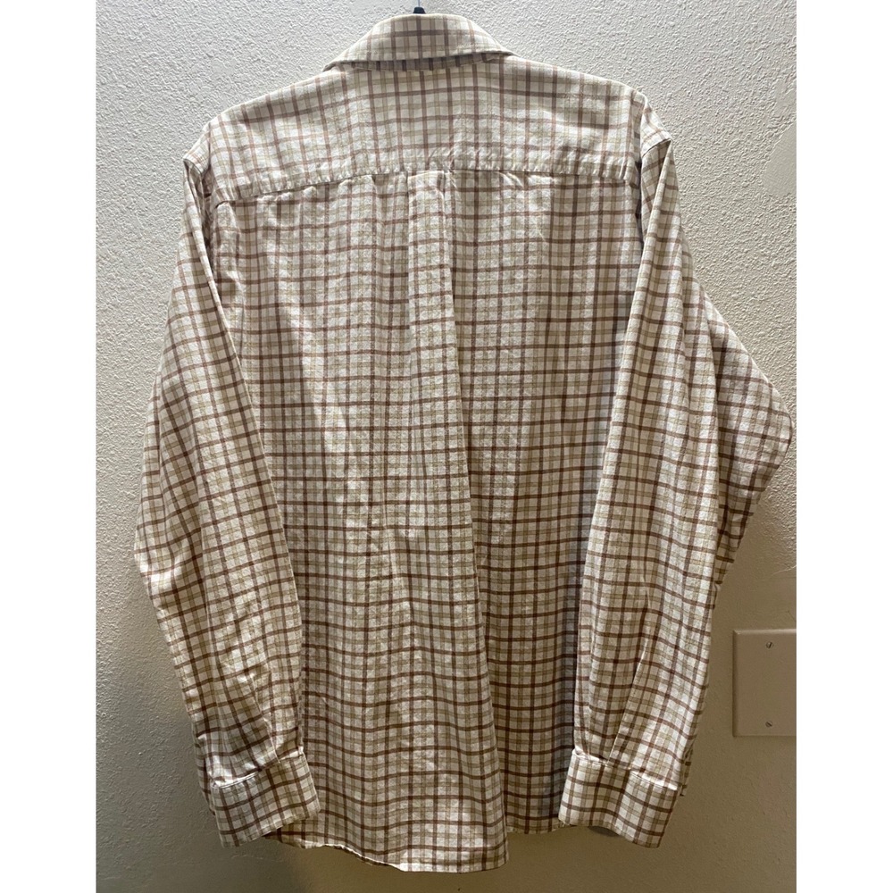 Eddie Bauer lot of 2 Mens Large Plaid Long Sleeve Button Down Shirt Size - Picture 4 of 13